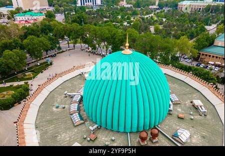 Luftaufnahme des Amir Timur Museums in Taschkent, Usbekistan Stockfoto