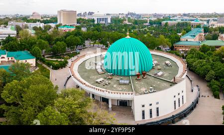 Taschkent, Usbekistan aus der Vogelperspektive des Amir Timur Museums Stockfoto