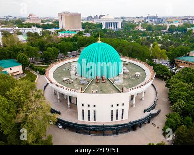 Taschkent, Usbekistan aus der Vogelperspektive des Amir Timur Museums Stockfoto