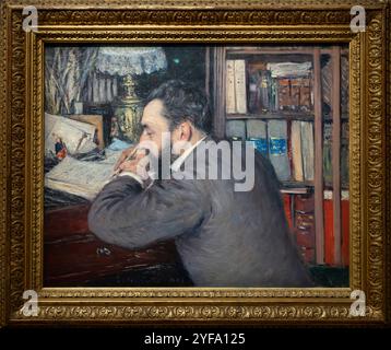 Paris, Frankreich - 05 13 2023: Museum Orsay. Porträt von Henry Cordier gemalt von Gustave Caillebotte Stockfoto