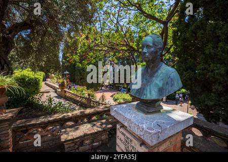 Skulptur von Florenz Trevelyan im „Parco Florence Trevelyan“, Taormina, Sizilien, Italien Stockfoto