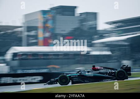 Sao Paulo, Brasilien. November 2024. SAO PAULO, BRASILIEN - 03. NOVEMBER: George RUSSEL, GBR, Mercedes-AMG PETRONAS F1 Team, W15 Mercedes während des FIA Formel-1-Großen Preises von Brasilien beim Autodromo Jose Carlos Pace am 03. November 2024 in Interlagos, Sao Paulo, Brasilien. (Marcelo Machado de Melo /SPP) Credit: SPP Sport Press Photo. /Alamy Live News Stockfoto
