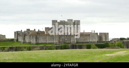 Das berühmte Dover Castle im Südosten Englands in Kent Area, Großbritannien, Europa Stockfoto