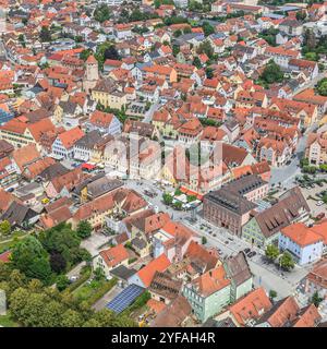 Sommer auf der Altmühl bei Gunzenhausen im fränkischen Seenland Stockfoto