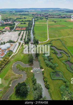 Sommer auf der Altmühl bei Gunzenhausen im fränkischen Seenland Stockfoto