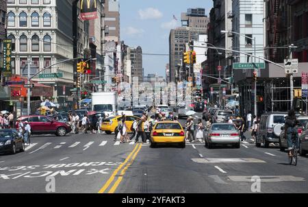 New York, USA, Juli 17 2011: Die Hauptverkehrszeit in New York City, New York City, New York City, USA Stockfoto