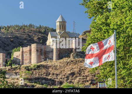 Die Nikolaikirche in der Festung Narikala in der Altstadt von Tiflis Stockfoto