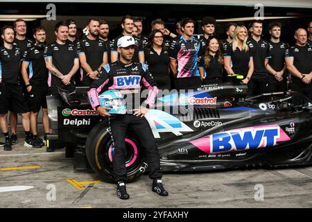 #10 Pierre Gasly (FRA, BWT Alpine F1 Team), F1 Grand Prix von Brasilien beim Autodromo Jose Carlos Pace am 31. Oktober 2024 in Sao Paulo, Brasilien. (Foto: HOCH ZWEI) Stockfoto