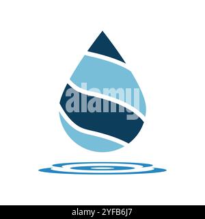 Designvorlage für das Symbol „Wassertropfen“ Stock Vektor