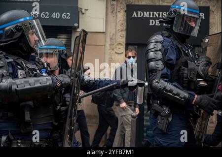 Mai 2024 Proteste in Paris Stockfoto