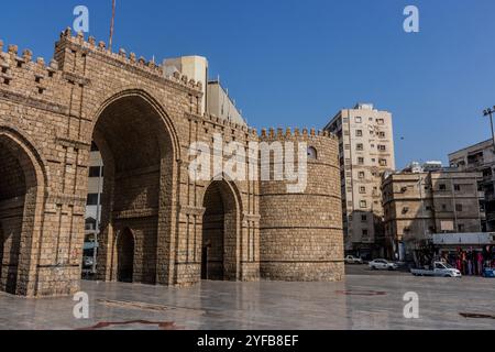 Bab-Makkah-Tor in Dschidda, Saudi-Arabien Stockfoto