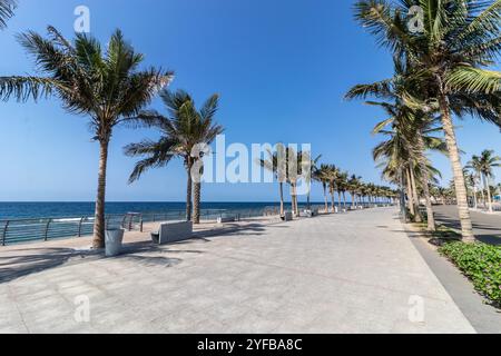 Blick auf die Corniche Promenade in Dschidda, Saudi-Arabien Stockfoto