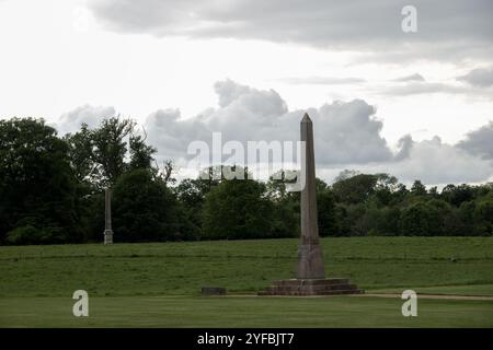 Der neun Meter hohe Obelisk Philae, der ursprünglich am Eingang des Isis-Tempels auf Ägyptens heiliger Insel Philae in Kingston Lacy stand Stockfoto