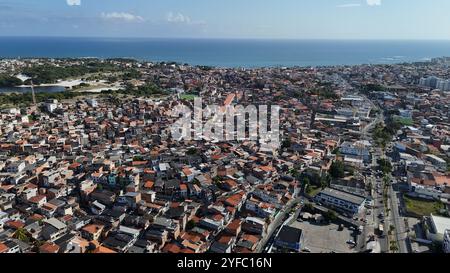 salvador, bahia, brasilien - 28. oktober 2024: Blick auf das Viertel Itapua in Salvador. Stockfoto