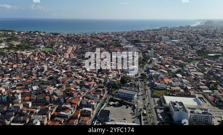 salvador, bahia, brasilien - 28. oktober 2024: Blick auf das Viertel Itapua in Salvador. Stockfoto