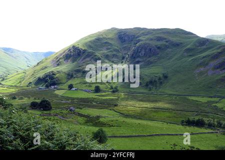 Upper Martindale und die Wainwright „Beda Fell“ vom Path to Steel Knotts, Lake District National Park, Cumbria, England, Großbritannien. Stockfoto