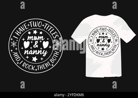 Weihnachts-T-Shirt-Design, typografisches Zitat mit Weihnachtsbuchstaben Stock Vektor