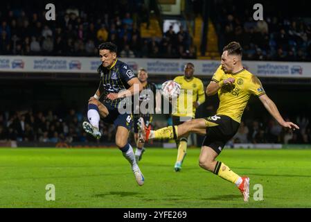 Noor Husin spielte für Southend Utd gegen Charlton Athletic in der ersten Runde des FA Cups in der Roots Hall, Southend on Sea, Essex, Großbritannien Stockfoto