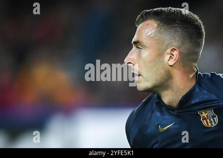 Barcelona, Espagne. Oktober 2024. Inaki PENA aus Barcelona während des Fußballspiels UEFA Champions League, League Phase MD3 zwischen FC Barcelona und Bayern München am 23. Oktober 2024 bei Estadi Olimpic Lluis Companys in Barcelona, Spanien - Foto Matthieu Mirville (S Ros)/DPPI Credit: DPPI Media/Alamy Live News Stockfoto