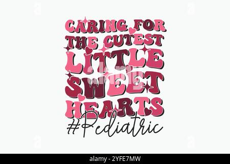 Lustiges Retro Valentine SVG Design Stock Vektor