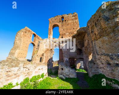 Calidarium Thermalraum - Villa der Quintilii im archäologischen Park von Appia Antica - Rom, Italien Stockfoto