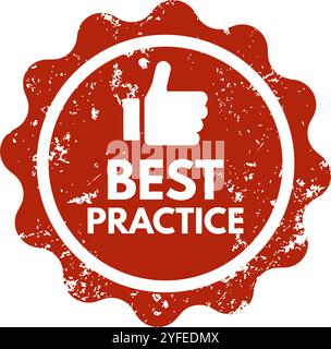 BEST Practice-Symbol, Etikett, Schild Stock Vektor