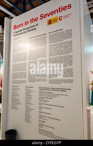 Istanbul, Turkiye - 26. OCT 2024: 19. Ausgabe der Contemporary Istanbul ist eine jährliche Kunstmesse, die Galerien, Künstler, Sammler und Kurato verbindet Stockfoto