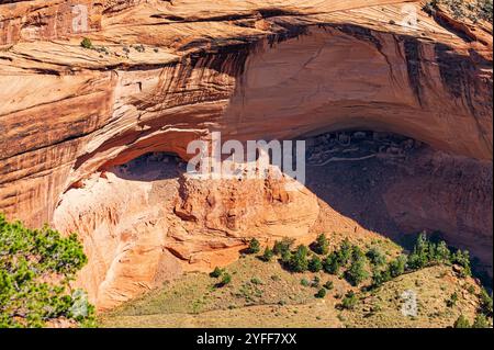 Mummy Cave Ruin; Mummy Cave Overlook; Canyon de Chelly National Monument; Arizona; USA Stockfoto