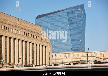 Philadelphia William H. Gray III 30th Street Bahnhof und moderne CIRA Centre Büros Stockfoto