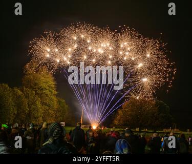 Feuerwerk in Oxfordshire Stockfoto