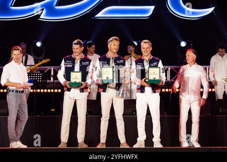 06 ESTRE Kevin (fra), LOTTERER Andre (ger), VANTHOOR Laurens (bel), Porsche Penske Motorsport, Porsche 963 #06, Hypercar, Porträt während der FIA WEC Awards 2024 am 3. November 2024 im Sofitel Bahrain Zallaq in Manama, Bahrain Stockfoto