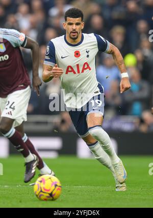 London, Großbritannien. November 2024. Tottenham Hotspur / Aston Villa - Premier League - Tottenham Hotspur Stadium. Tottenham Hotspur: Dominic Solanke. Bildnachweis: Mark Pain / Alamy Live News Stockfoto