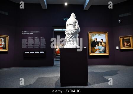 Im Groeninge Museum Brügge (Groeningemuseum) – Brügge, Belgien – 21. Oktober 2024 Stockfoto