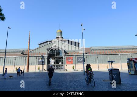 El Born Zentrum für Kultur und Erinnerung am Plac Comercial in Barcelona, Spanien. Stockfoto