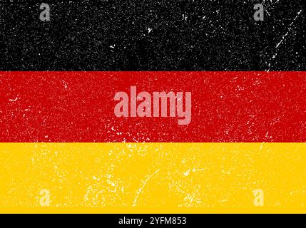 Deutsches Nationalsymbol. Die Flagge Deutschlands ist ein Zeichen. Stock Vektor