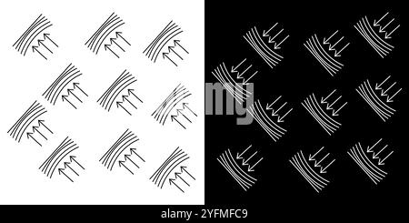 Superweiche Icon-Illustration im trendigen Stil. Elastisches Zeichen. Stock Vektor