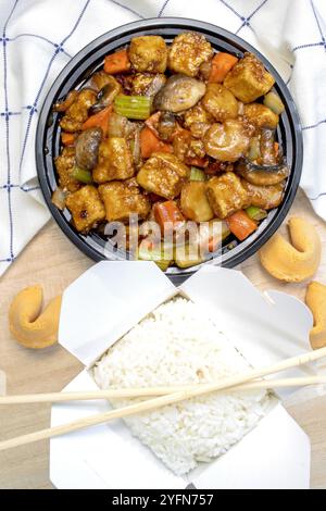 Kung Pao Tofu Stockfoto