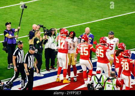 Las Vegas, Nevada, USA, 11. Februar 2024 - Super Bowl LVIII im Allegiant Stadium in Las Vegas, Nevada, USA. Kredit: Ken Howard/Alamy Stockfoto