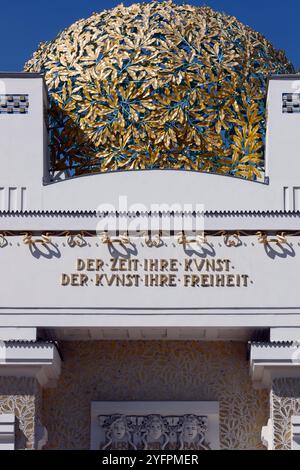 Das 1897 von Joseph Maria Olbrich entworfene Secession-Gebäude. Jugendstil. Wien. Österreich. Stockfoto