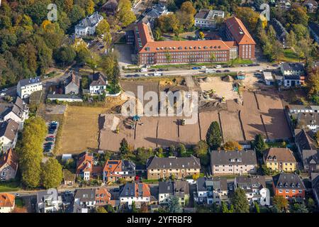 Luftbild, Baustelle für Projekt Wohnen und Arbeiten an der Hunscheidtstraße und Waldring, Gebäude Berufsgenossenschaft Rohstoffe und chemische Industrie BG RCI, Wiemelhausen, Bochum, Ruhrgebiet, Nordrhein-Westfalen, Deutschland ACHTUNGxMINDESTHONORARx60xEURO *** Luftansicht, Baustelle für Wohn- und Arbeiten an der Hunscheidtstraße und Waldring, Baugewerbe Berufsgenossenschaft Rohstoffe und chemische Industrie BG RCI, Wiemelhausen, Bochum, Ruhrgebiet, Nordrhein-Westfalen, Deutschland ATTENTIONxMINDESTHONORARx60xEURO Stockfoto