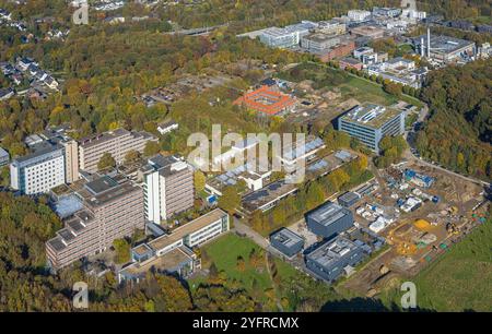 Luftbild, Hochschulcampus Bochum und Baustelle Lennershof, Baustelle für neues Technologiezentrum an der Konrad-Zuse-Straße, oben TZ Technisches Zentrum RUB, Querenburg, Bochum, Ruhrgebiet, Nordrhein-Westfalen, Deutschland ACHTUNGxMINDESTHONORARx60xEURO *** Luftaufnahme, Bochumer Universitätscampus und Lennershof Baustelle, Baustelle für neues Technologiezentrum an der Konrad Zuse Straße, oberhalb TZ Technisches Zentrum RUB, Querenburg, Bochum, Ruhrgebiet, Nordrhein-Westfalen, Deutschland ATTENTIONxMINDESTHONORARx60xEURO Stockfoto