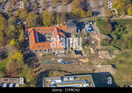 Luftbild, Baustelle Lennershof am Hochschulcampus, Querenburg, Bochum, Ruhrgebiet, Nordrhein-Westfalen, Deutschland ACHTUNGxMINDESTHONORARx60xEURO *** Luftansicht, Lennershof Baustelle auf dem Universitätscampus, Querenburg, Bochum, Ruhrgebiet, Nordrhein-Westfalen, Deutschland ATTENTIONxMINDESTHONORARx60xEURO Stockfoto