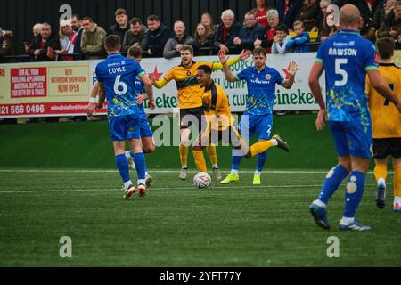 Rushall Olympic gegen Accrington Stanley FA Cup erste Runde Stockfoto