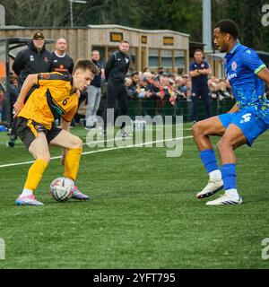 Rushall Olympic gegen Accrington Stanley FA Cup erste Runde Stockfoto