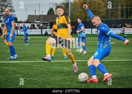 Rushall Olympic gegen Accrington Stanley FA Cup erste Runde Stockfoto