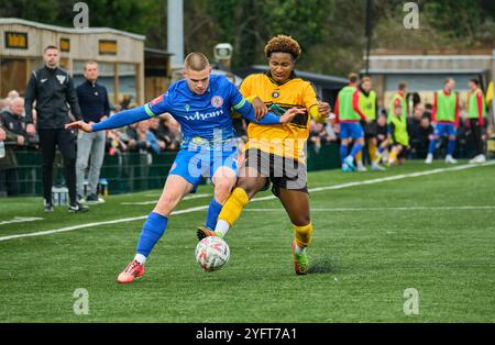 Rushall Olympic gegen Accrington Stanley FA Cup erste Runde Stockfoto