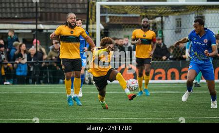 Rushall Olympic gegen Accrington Stanley FA Cup erste Runde Stockfoto