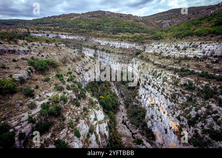 Großer Canyon des Verdon-Flusses, in den Alpen der Provence, Südfrankreich Stockfoto