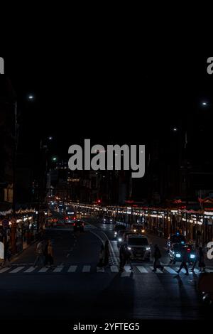 Kyoto Street by Night, Japan © Giorgia de Dato Stockfoto