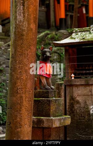 Fushimi-inari-Schrein in Kyoto, Tori-Tor, heiliger Fuchsschrein, Japan © Giorgia de Dato Stockfoto